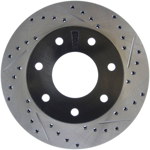 Stoptech - StopTech Sport Drilled/Slotted Brake Rotor Front Left 127.65062L