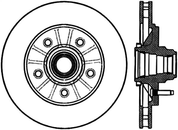 Stoptech - StopTech Sport Drilled/Slotted Brake Rotor Front Left 127.65063L