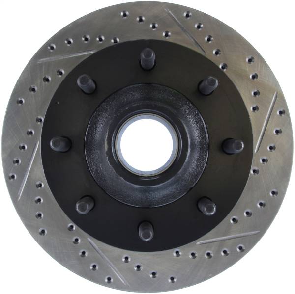 Stoptech - StopTech Sport Drilled/Slotted Brake Rotor Front Left 127.65073L