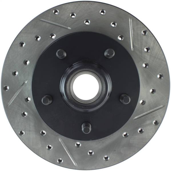 Stoptech - StopTech Sport Drilled/Slotted Brake Rotor Front Left 127.65076L