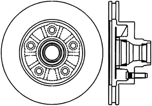 Stoptech - StopTech Sport Drilled/Slotted Brake Rotor Front Left 127.65077L