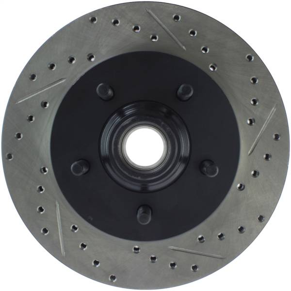 Stoptech - StopTech Sport Drilled/Slotted Brake Rotor Front Left 127.65081L