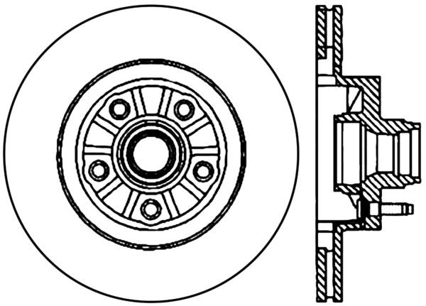 Stoptech - StopTech Sport Cryo Drilled/Slotted Brake Rotor Front Left 127.65083CL