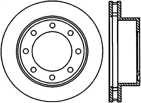 Stoptech - StopTech Sport Cryo Drilled/Slotted Brake Rotor Front Left 127.65086CL