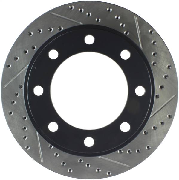 Stoptech - StopTech 00-05 Ford Excursion 4WD / 99-04 F250/F350 Pickup Front Slotted & Drilled Left Rotor - 127.65086L