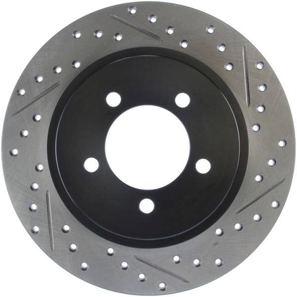 Stoptech - StopTech Sport Drilled/Slotted Brake Rotor Rear Left 127.65090L