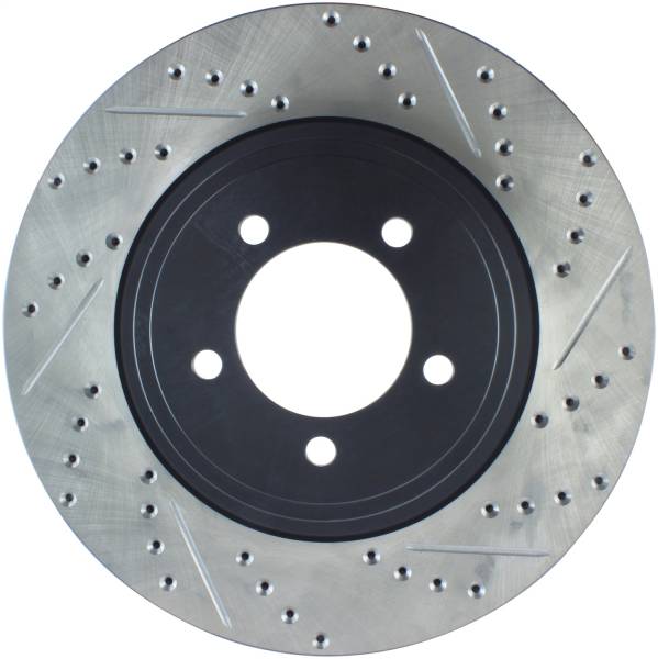 Stoptech - StopTech Sport Drilled/Slotted Brake Rotor Front Left 127.65093L