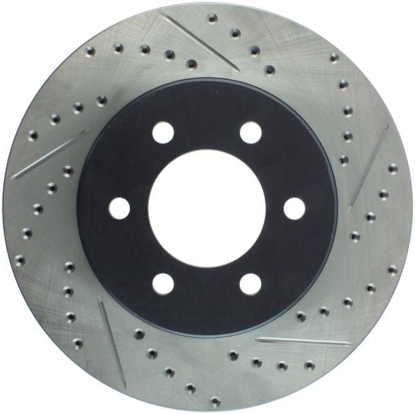 Stoptech - StopTech Sport Drilled/Slotted Brake Rotor Front Left 127.65097L