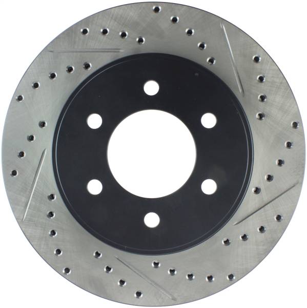 Stoptech - StopTech Sport Drilled/Slotted Brake Rotor Front Left 127.65100L