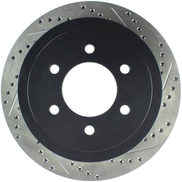 Stoptech - StopTech 04-09 Ford F150 / 06-08 Lincoln Mark LT Rear Left Slotted & Drilled Rotor - 127.65102L