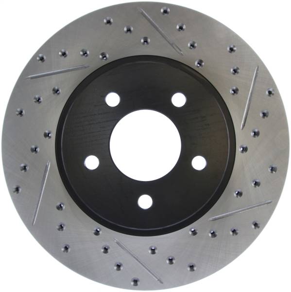 Stoptech - StopTech Sport Drilled/Slotted Brake Rotor Front Left 127.65107L