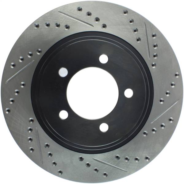 Stoptech - StopTech Sport Drilled/Slotted Brake Rotor Front Left 127.65118L