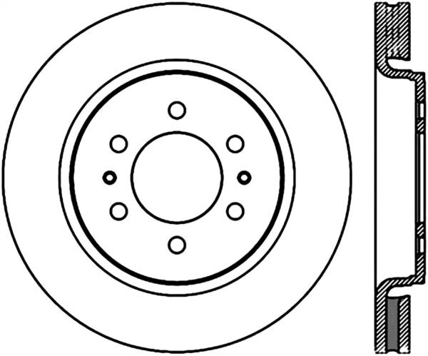 Stoptech - StopTech Sport Cryo Drilled/Slotted Brake Rotor Front Right 127.65119CR