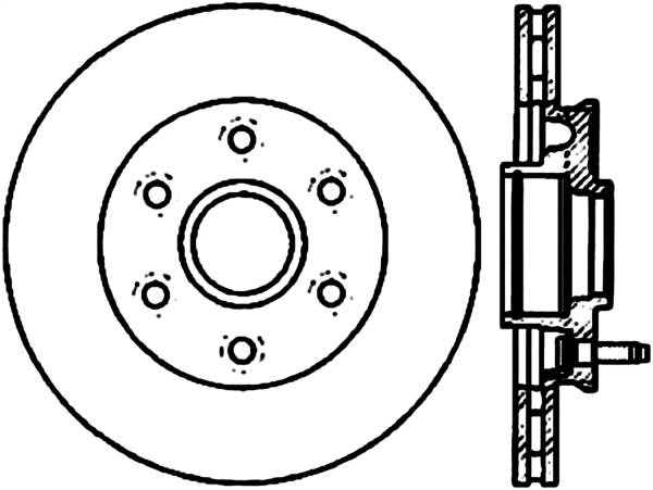 Stoptech - StopTech Sport Cryo Drilled/Slotted Brake Rotor Front Left 127.65128CL