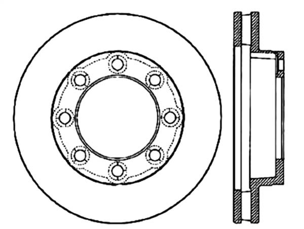 Stoptech - StopTech Sport Drilled/Slotted Brake Rotor Front Right 127.66003R