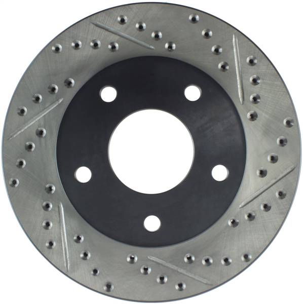 Stoptech - StopTech Sport Drilled/Slotted Brake Rotor Front and Rear Left 127.66006L