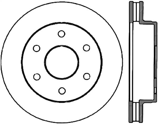 Stoptech - StopTech Sport Cryo Drilled/Slotted Brake Rotor Front Left 127.66009CL