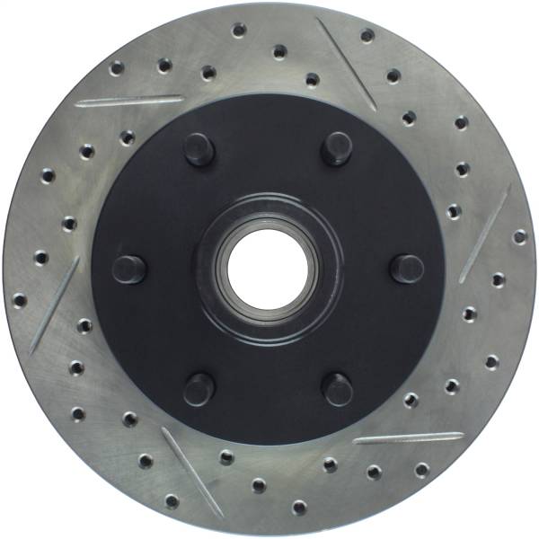 Stoptech - StopTech Sport Drilled/Slotted Brake Rotor Front Left 127.66035L