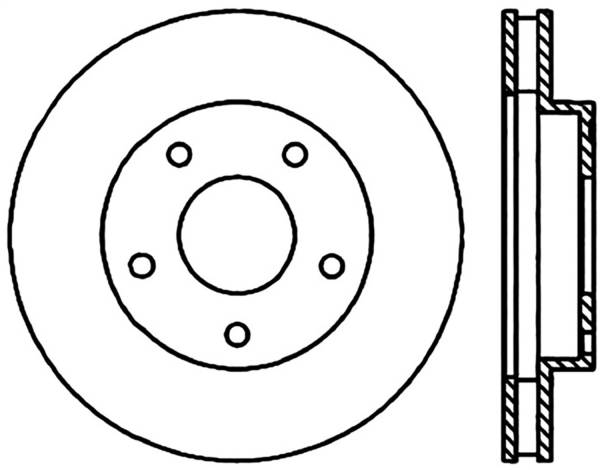 Stoptech - StopTech Sport Cryo Drilled/Slotted Brake Rotor Front Left 127.66038CL