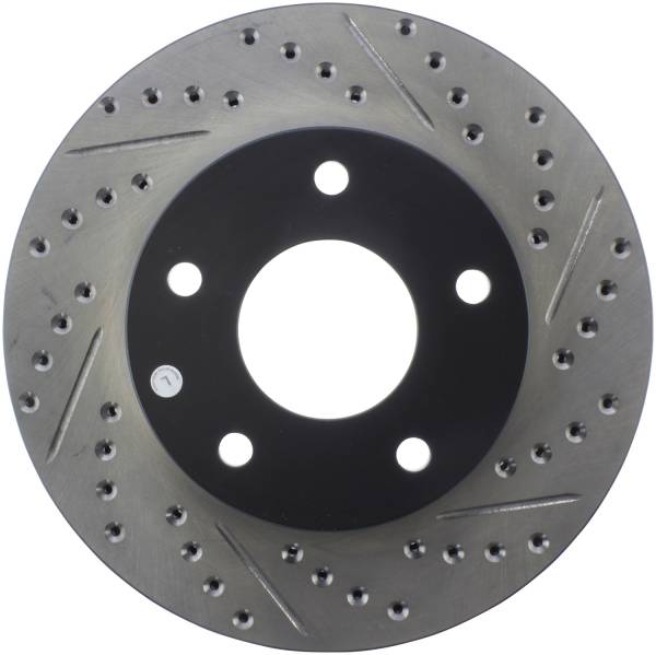 Stoptech - StopTech Sport Drilled/Slotted Brake Rotor Front Left 127.66038L