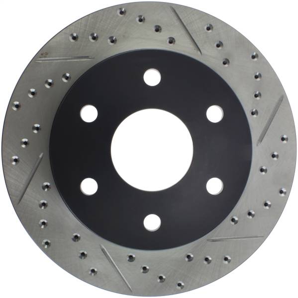 Stoptech - StopTech Sport Drilled/Slotted Brake Rotor Front Left 127.66040L