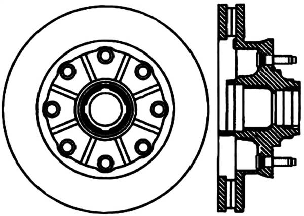 Stoptech - StopTech Sport Cryo Drilled/Slotted Brake Rotor Front Left 127.66049CL