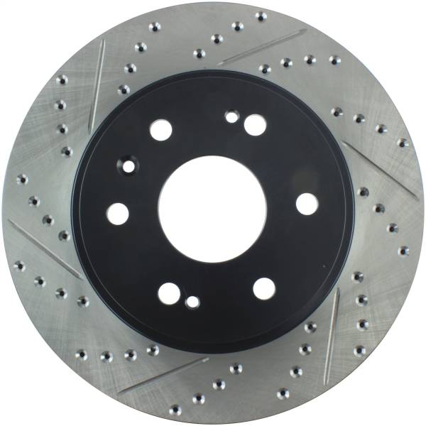 Stoptech - StopTech 05-10 GMC Sierra 1500 (w Rear Drum) / 07-09 GMC Yukon Front Right Slotted & Drilled Rotor - 127.66057R