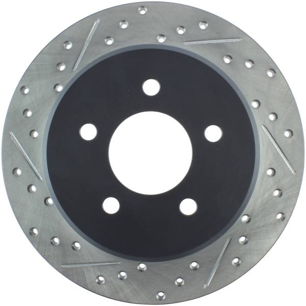 Stoptech - StopTech Sport Drilled/Slotted Brake Rotor Rear Right 127.67037R