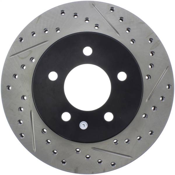 Stoptech - StopTech Sport Drilled/Slotted Brake Rotor Front Left 127.67039L