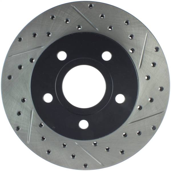 Stoptech - StopTech Sport Drilled/Slotted Brake Rotor Front Left 127.67042L