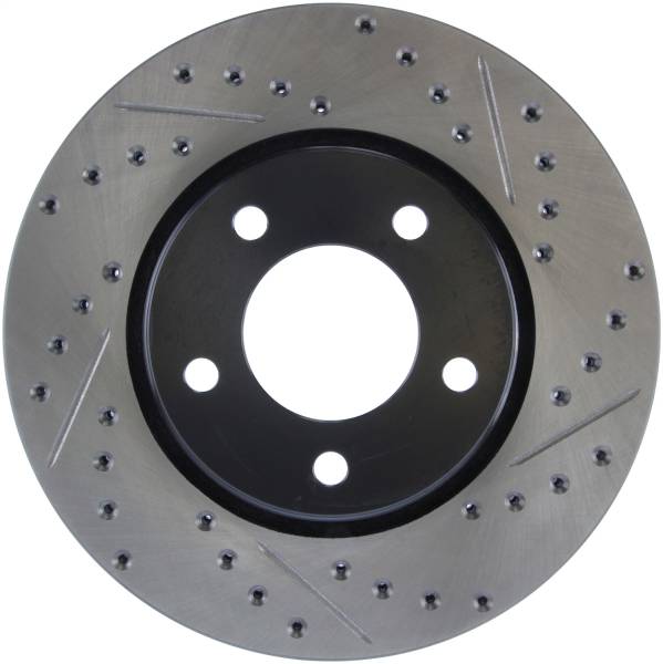 Stoptech - StopTech Sport Drilled/Slotted Brake Rotor Front Left 127.67049L