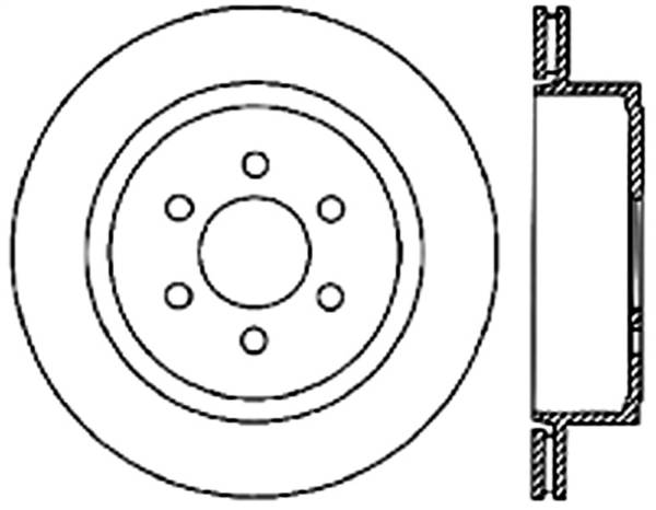 Stoptech - StopTech Sport Cryo Drilled/Slotted Brake Rotor Rear Right 127.67060CR