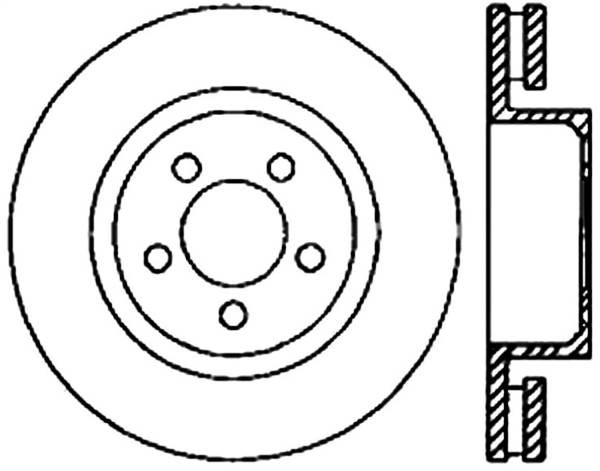 Stoptech - StopTech Sport Cryo Drilled/Slotted Brake Rotor Front Left 127.67064CL