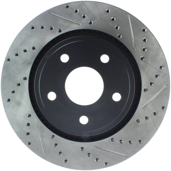 Stoptech - StopTech Sport Drilled/Slotted Brake Rotor Front Left 127.67064L