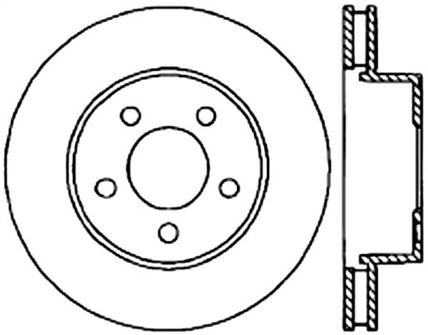 Stoptech - StopTech Sport Cryo Drilled/Slotted Brake Rotor Rear Left 127.67066CL