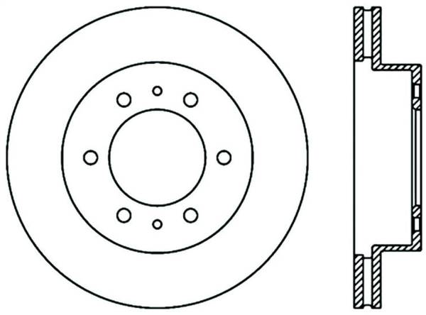 Stoptech - StopTech Sport Drilled/Slotted Brake Rotor Front Left 127.69001L