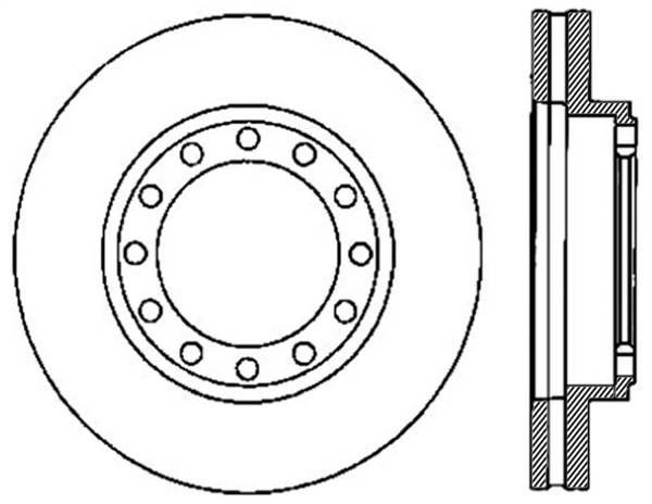 Stoptech - StopTech Sport Drilled/Slotted Brake Rotor Front Left 127.76001L