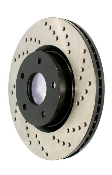 StopTech - StopTech Sport Cryo Cross Drilled Brake Rotor; Front Right