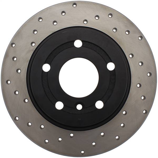 StopTech - StopTech Sport Cross Drilled Brake Rotor; Rear Right