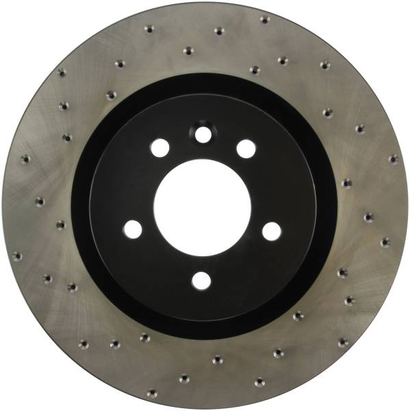 StopTech - StopTech Sport Cross Drilled Brake Rotor; Front Right