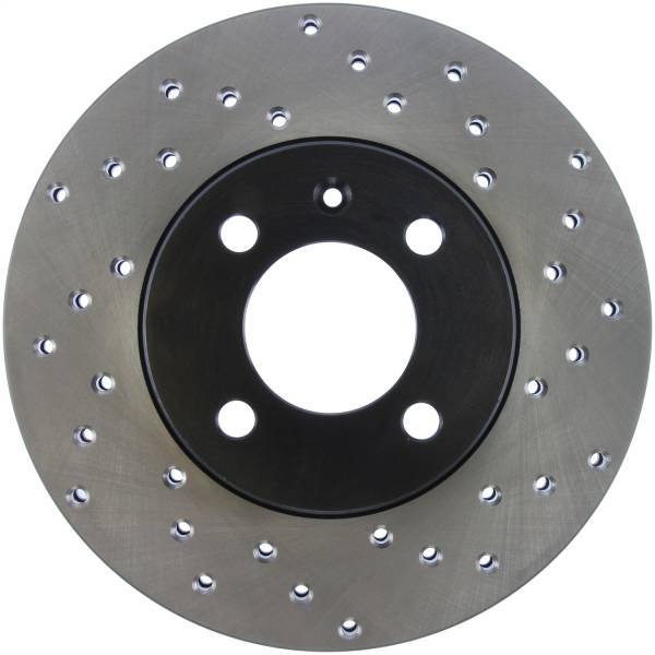 StopTech - StopTech Sport Cross Drilled Brake Rotor; Front Left