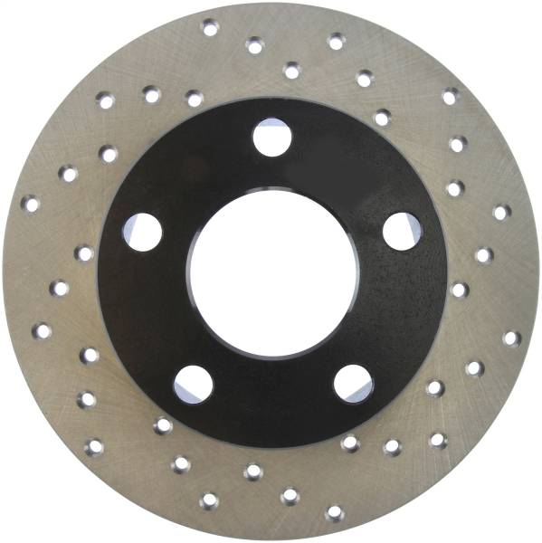 StopTech - StopTech Sport Cross Drilled Brake Rotor; Rear Left