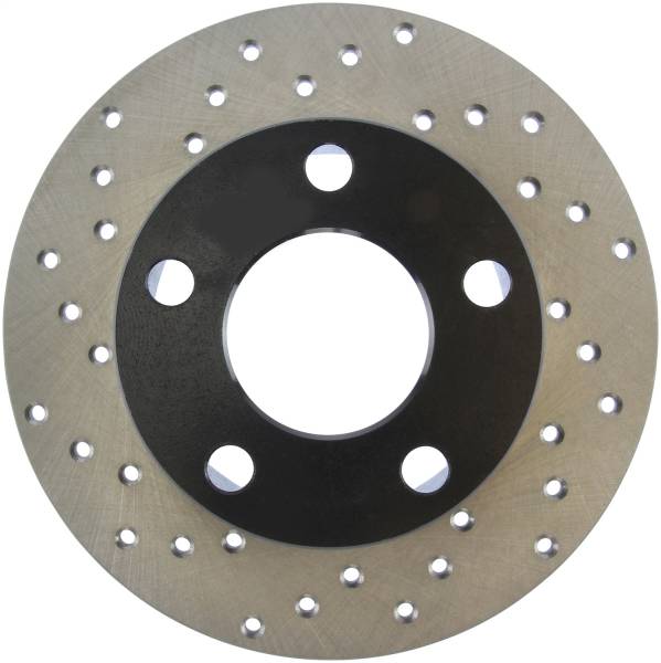 StopTech - StopTech Sport Cross Drilled Brake Rotor; Rear Right