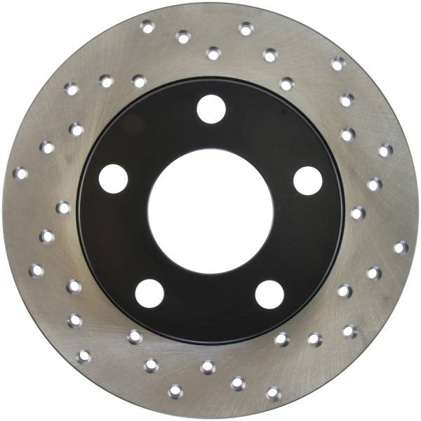 StopTech - StopTech Sport Cross Drilled Brake Rotor; Rear Left