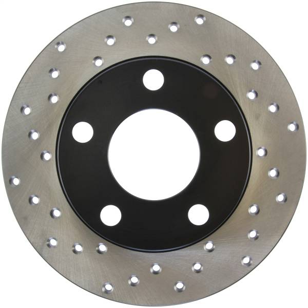 StopTech - StopTech Sport Cross Drilled Brake Rotor; Rear Right