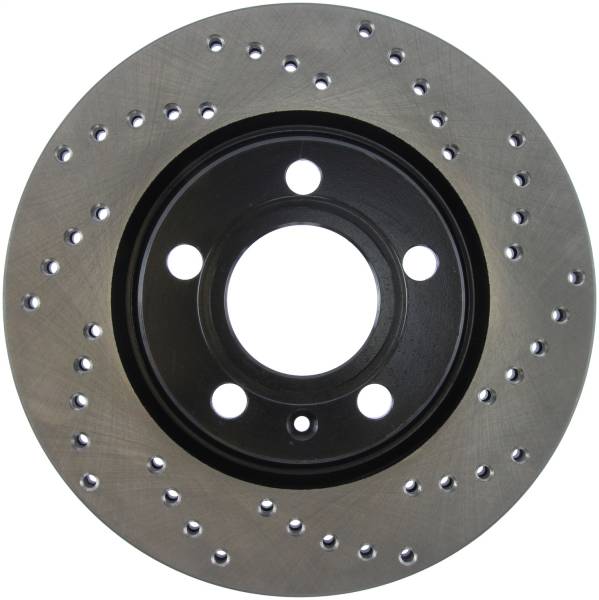 StopTech - StopTech Sport Cross Drilled Brake Rotor; Front and Rear Left