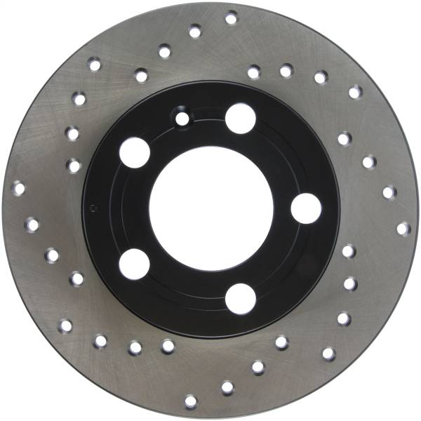 StopTech - StopTech Sport Cross Drilled Brake Rotor; Rear Right