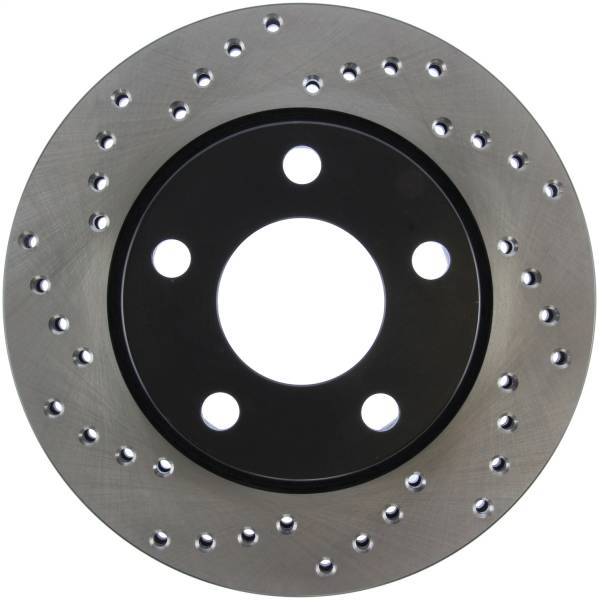 Stoptech - StopTech Sport Cross Drilled Brake Rotor; Rear Right