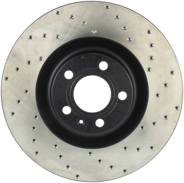 StopTech - StopTech Sport Cross Drilled Brake Rotor; Front Left