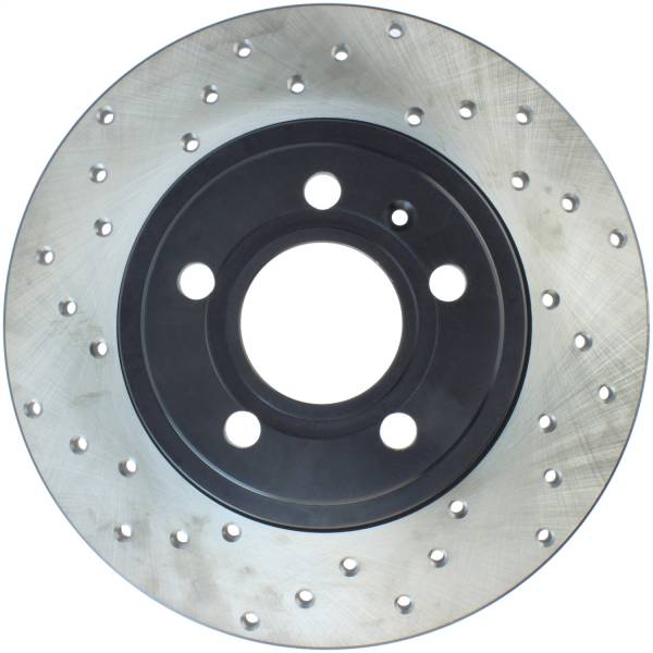 StopTech - StopTech Sport Cross Drilled Brake Rotor; Rear Right